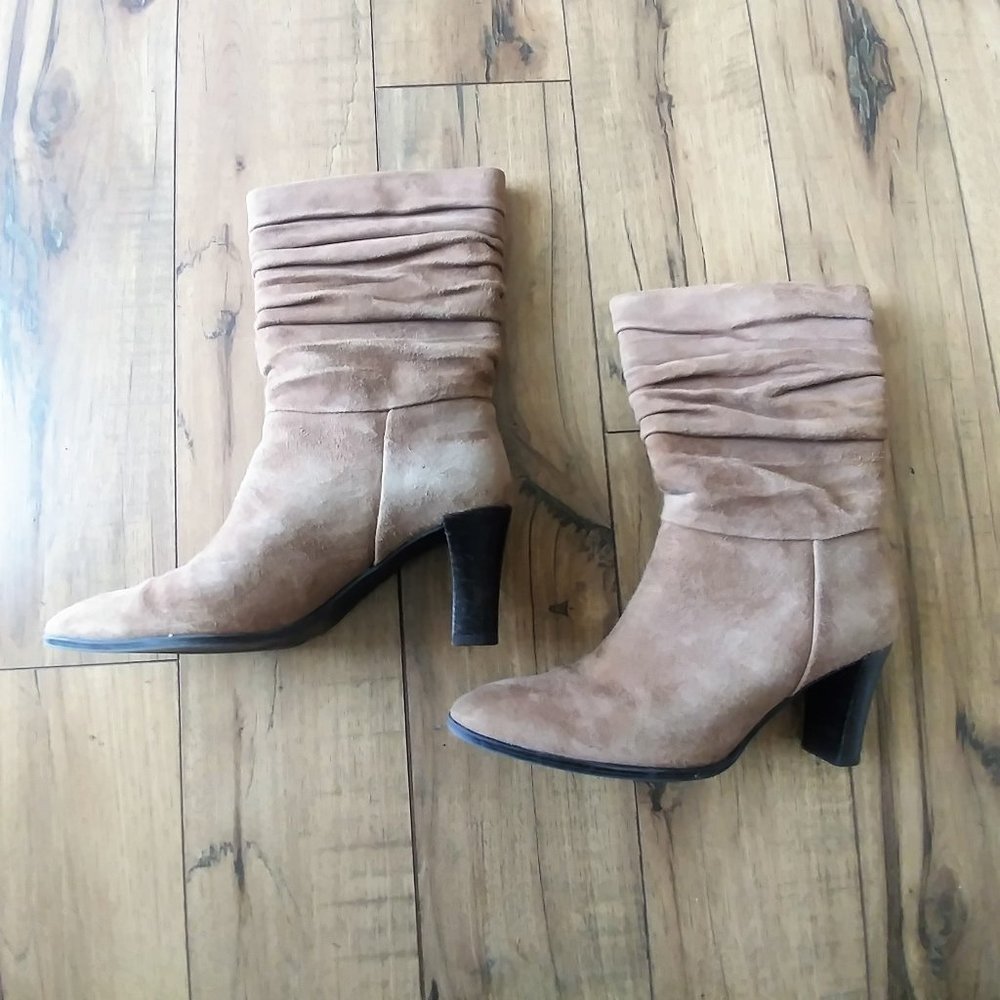 Worthington Heeled Boots - Camel